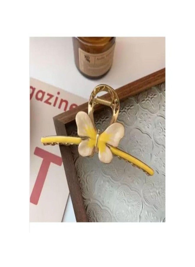 DN Creation مجموعة مشابك شعر معدنية على شكل فراشة من دي إن كرييشن، مشبك شعر كبير الحجم ذو تثبيت قوي، مشابك شعر أنيقة مانعة للانزلاق، إكسسوارات شعر أنيقة - أزرق - Image 5