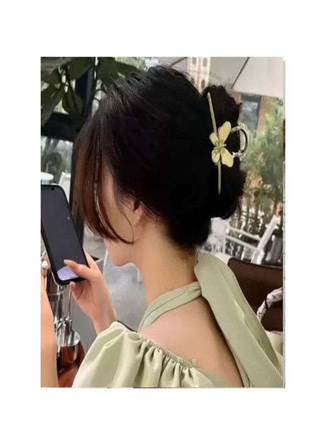 DN Creation مجموعة مشابك شعر معدنية على شكل فراشة من دي إن كرييشن، مشبك شعر كبير الحجم ذو تثبيت قوي، مشابك شعر أنيقة مانعة للانزلاق، إكسسوارات شعر أنيقة - أزرق - Image 4