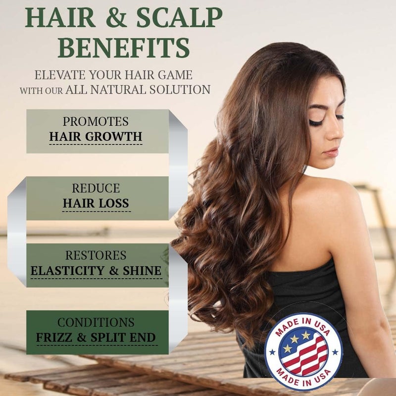 Fiora Naturals زيت شجرة الشاي من فيورا ناتشورالز للشعر وفروة الرأس - مع زيت الجوجوبا وزيت بذور العنب وزيت الخروع - يساعد على نمو الشعر، يهدئ فروة الرأس المتهيجة ويكافح القشرة - يرطب ويضيف لمعان - 4 أونصة سائلة - Image 4