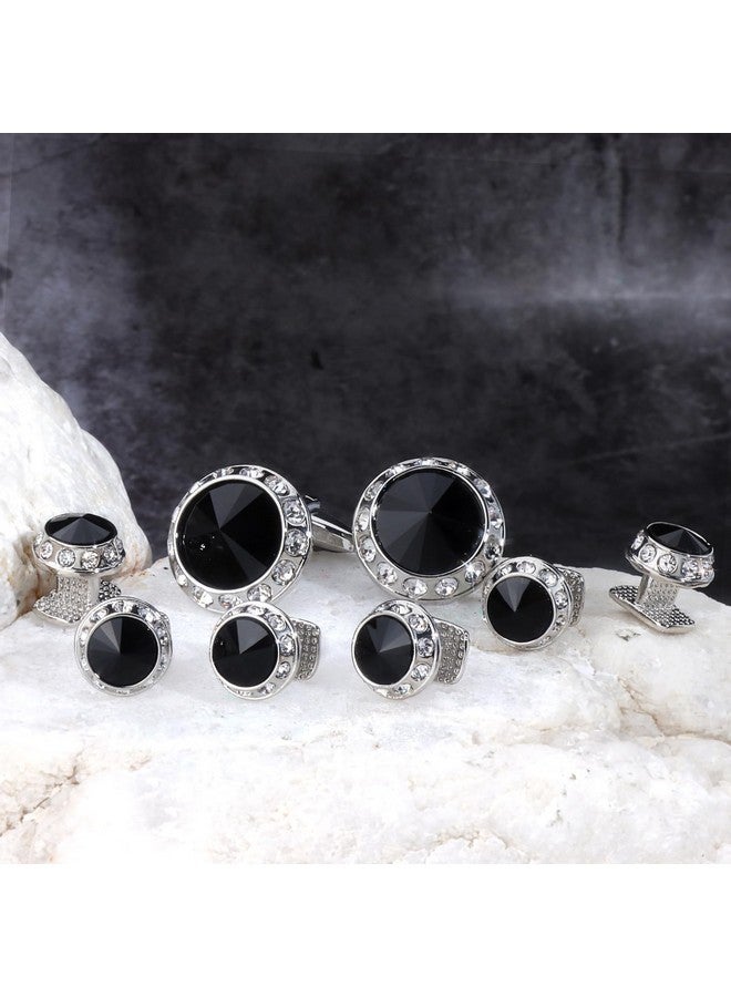 هاوسن أزرار أكمام من الكريستال ومسامير بدلة رسمية للرجال لبدلة رسمية وقميص رسمي وإكسسوارات حفلات الزفاف والأعمال - Image 4