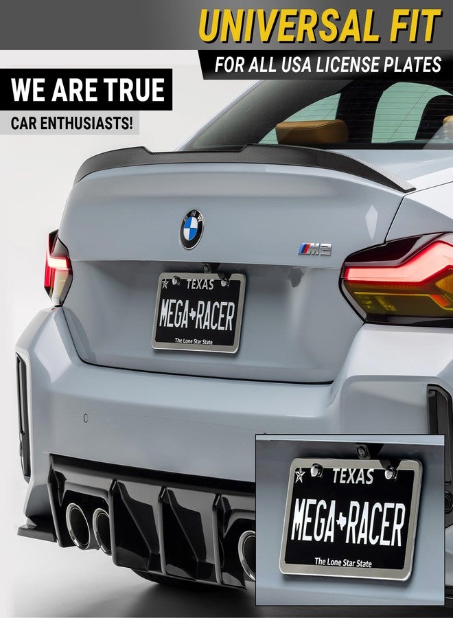 Mega Racer Chrome License Plate Frame | 1 Piece - Image 3
