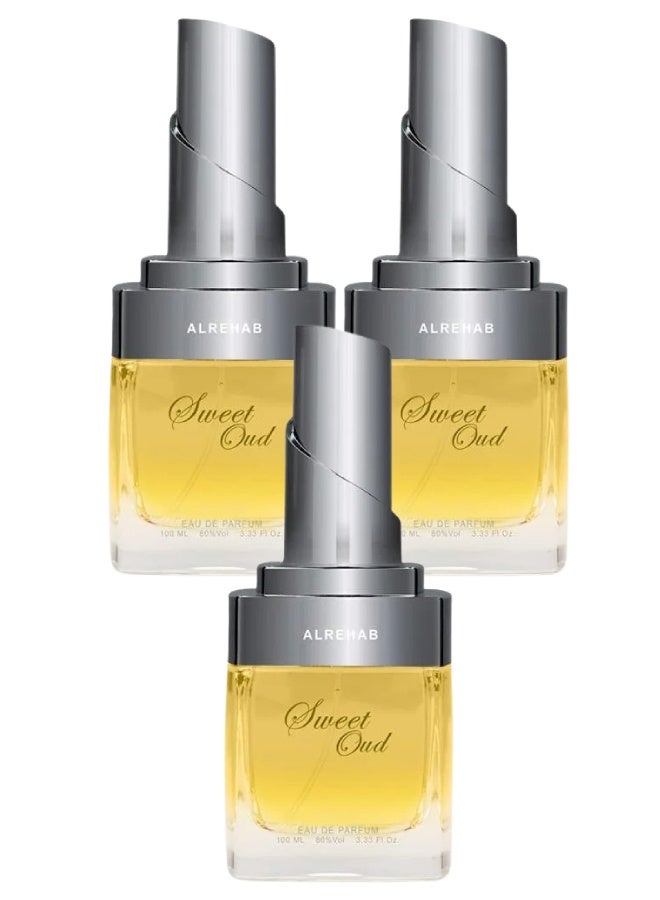 الرحاب 3 قطع عطر سويت عود 100مل - Image 1