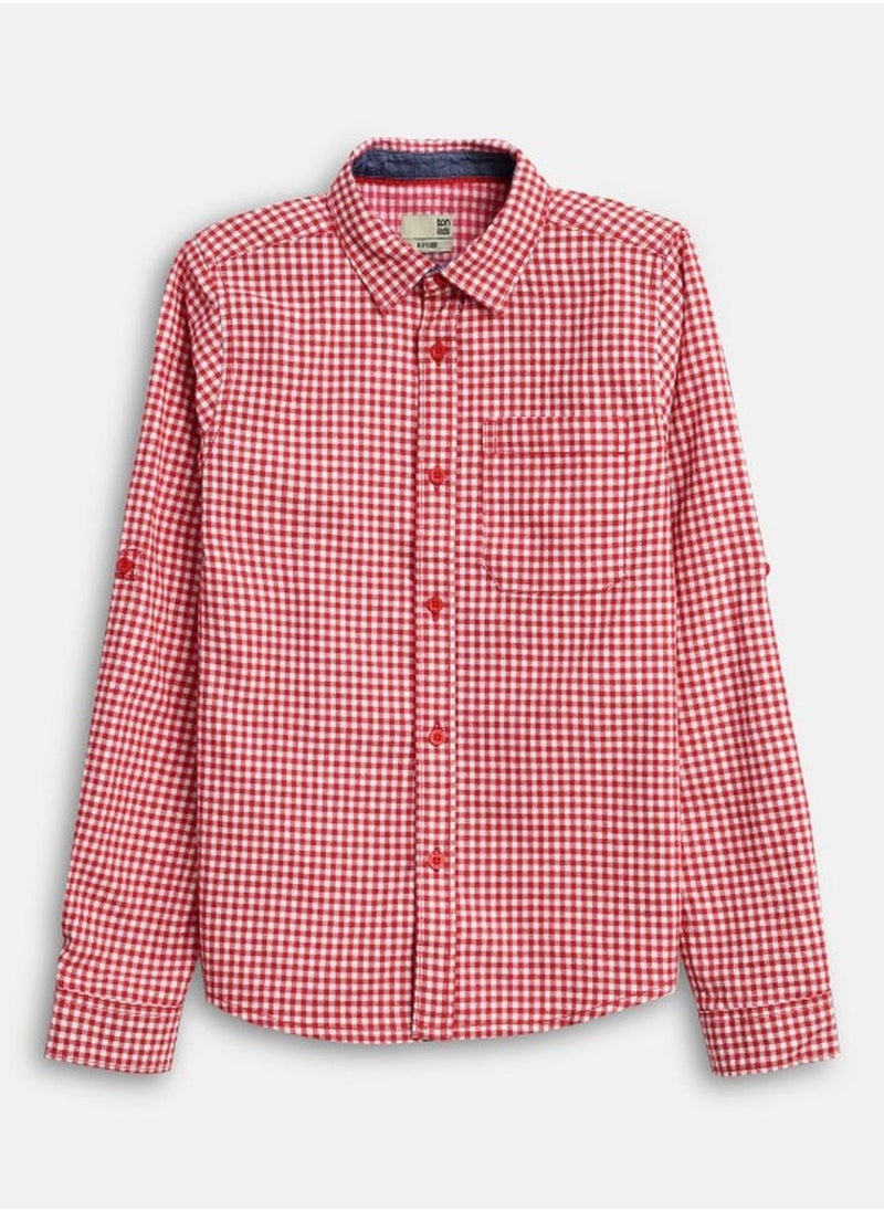 Bonkids Regular Long Sleeve Printed Multicolour Cotton Shirt For Boys 100 % Cotton  - Image 1