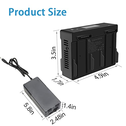 Hanatora Battery Wall & Car Charger for DJI Mavic Air 1st Generation Drone,5 in 1 Rapid Charging Hub with Charge, Discharging and Storage,Fast Multi Batteries Accessories - Image 5