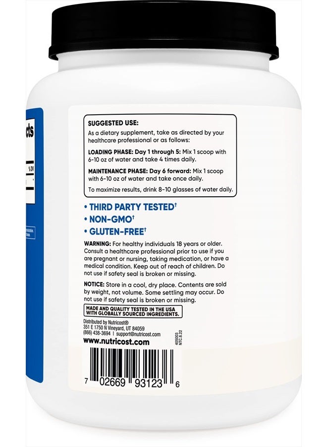 Nutricost مسحوق الكرياتين الميكرونيزد 1 كجم - مونوهيدرات الكرياتين النقي - Image 3