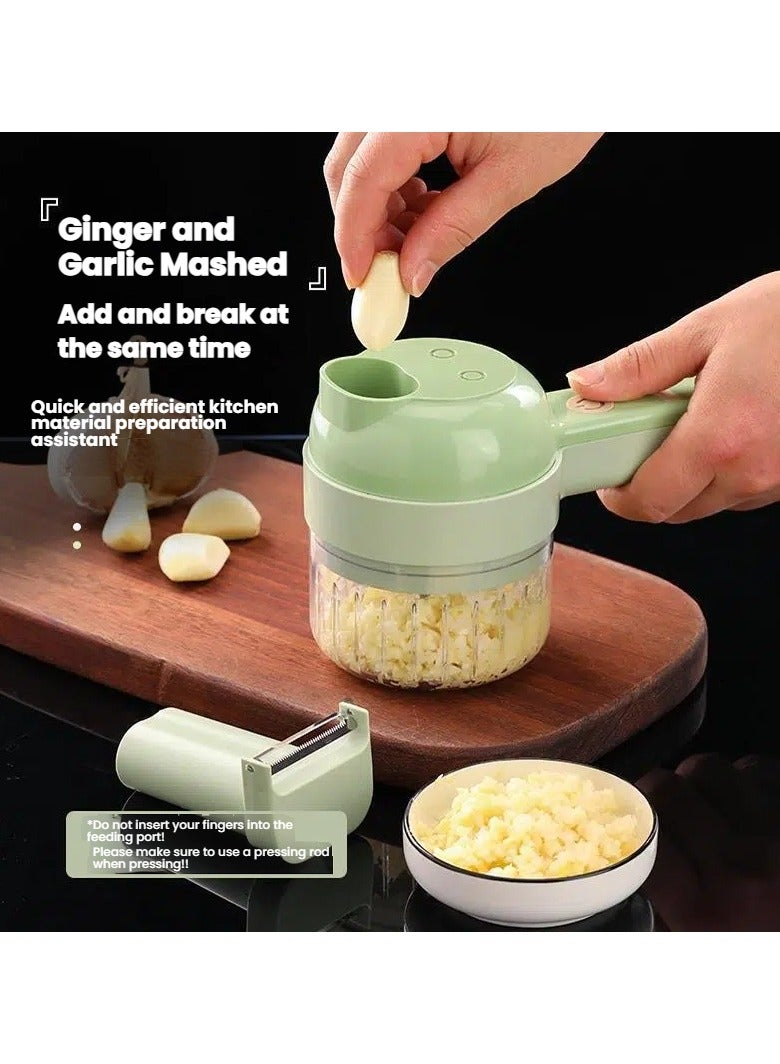 general Vegetable cutter multi-function household slicing artifact pounding garlic grinding electric handheld blender - Image 1