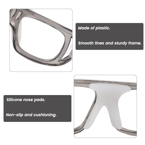 Andux Basketball Soccer Football Sports Protective Eyewear Goggles Eye Safety Glasses LQYJ-01 (Grey) - Image 4