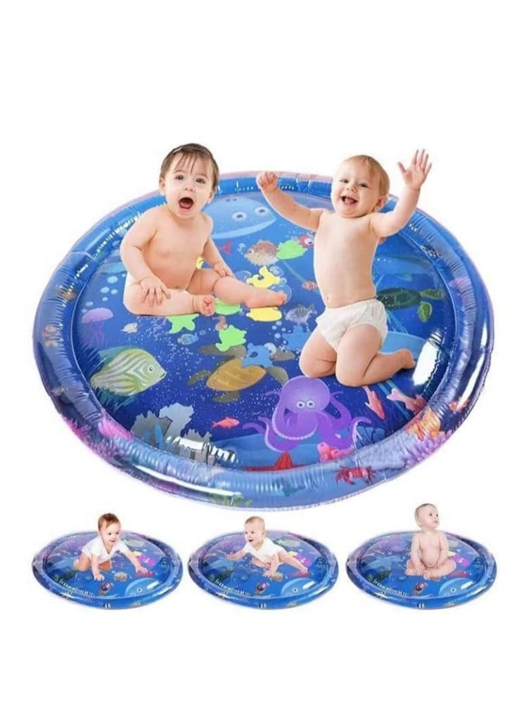 Inflatable Tummy Time Mat Premium Baby Water Play Mat for Infants and Toddlers Baby Toys for 3 to 24 Months, Strengthen Your Baby's Muscles, Portable, Multicolour  - Image 1