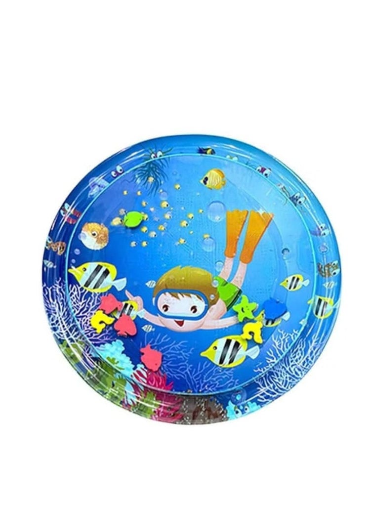 Inflatable Tummy Time Mat Premium Baby Water Play Mat for Infants and Toddlers Baby Toys for 3 to 24 Months, Strengthen Your Baby's Muscles, Portable, Multicolour  - Image 2