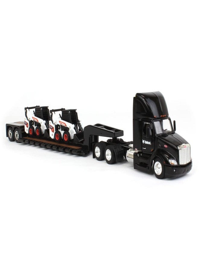 ERTL 1/64 Peterbilt 579 w/Lowboy & 2 Bobcat S76 Skid-Steer Loaders, 2022 NTT'NC Show 16446 - Image 2