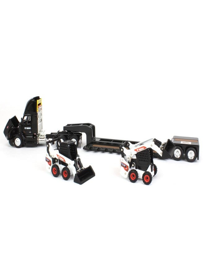 ERTL 1/64 Peterbilt 579 w/Lowboy & 2 Bobcat S76 Skid-Steer Loaders, 2022 NTT'NC Show 16446 - Image 5