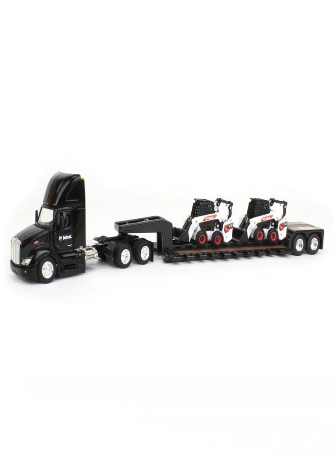 ERTL 1/64 Peterbilt 579 w/Lowboy & 2 Bobcat S76 Skid-Steer Loaders, 2022 NTT'NC Show 16446 - Image 1