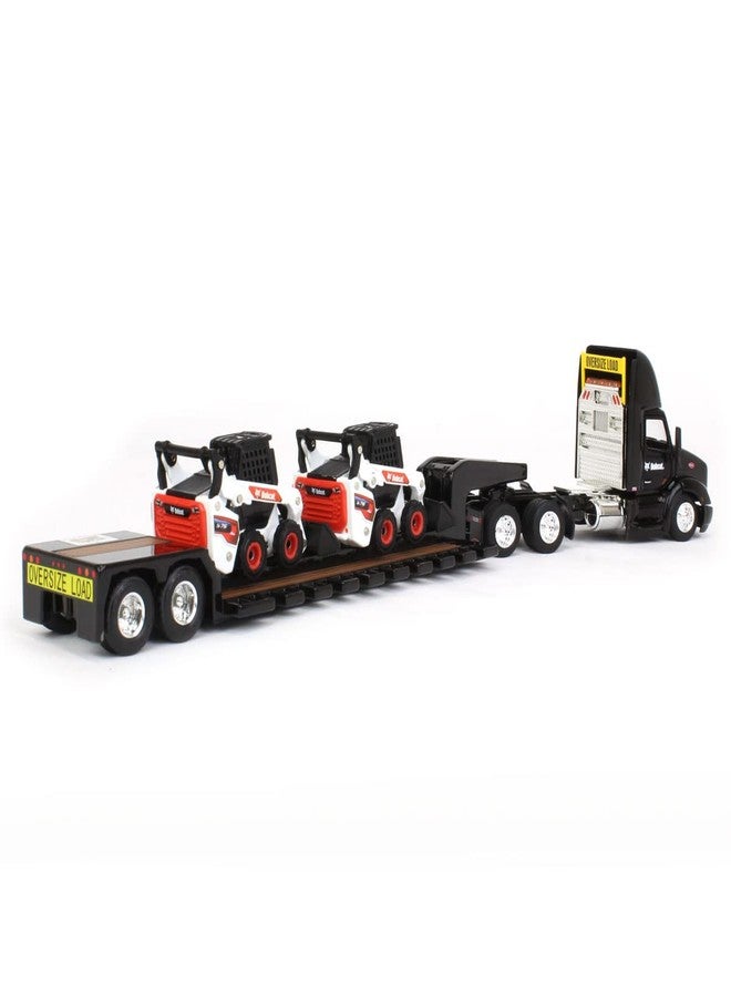 ERTL 1/64 Peterbilt 579 w/Lowboy & 2 Bobcat S76 Skid-Steer Loaders, 2022 NTT'NC Show 16446 - Image 3