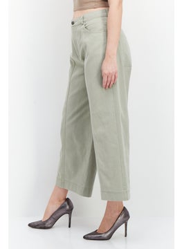 ESPRIT Womens Regular Fit Plain Wide Leg Pants, Grey  - Image 2