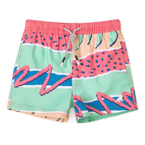 SURF CUZ Boys Swim Trunks Toddler Swim Shorts UPF 50+ Bathing Suit for Boy Swimsuit Mesh Swimwear Quick Dry Beach Board Shorts Green Watermelon 2T - Image 1