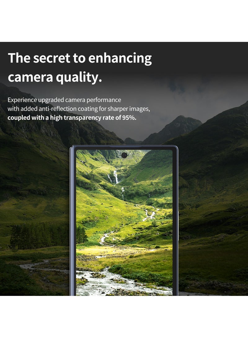 araree araree Core MR Series Camera Lens Cover for Samsung Galaxy Z Flip 6 | Ultra-Clear Tempered Glass, Anti-Glare, High Light Transmittance, Oleophobic Coating, Aluminum Metal Frame - Clear - Image 4
