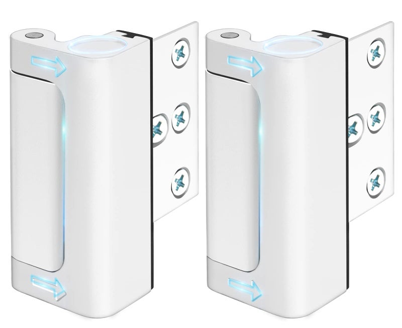 WINONLY Door Lock for Front Door Kids Safety - Home Security Door Reinforcement Locks Child Proof for Doors Latches for Top of Inside Childproof Flip for Night Bedrooms Apartment Add Extra Lock - Image 1