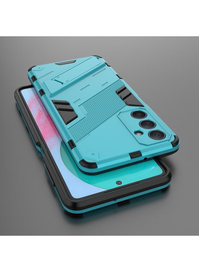 اس-توب جراب لهاتف Samsung Galaxy M54 5G Punk Armor 2 في 1 PC + جراب هاتف TPU مع حامل - Image 2