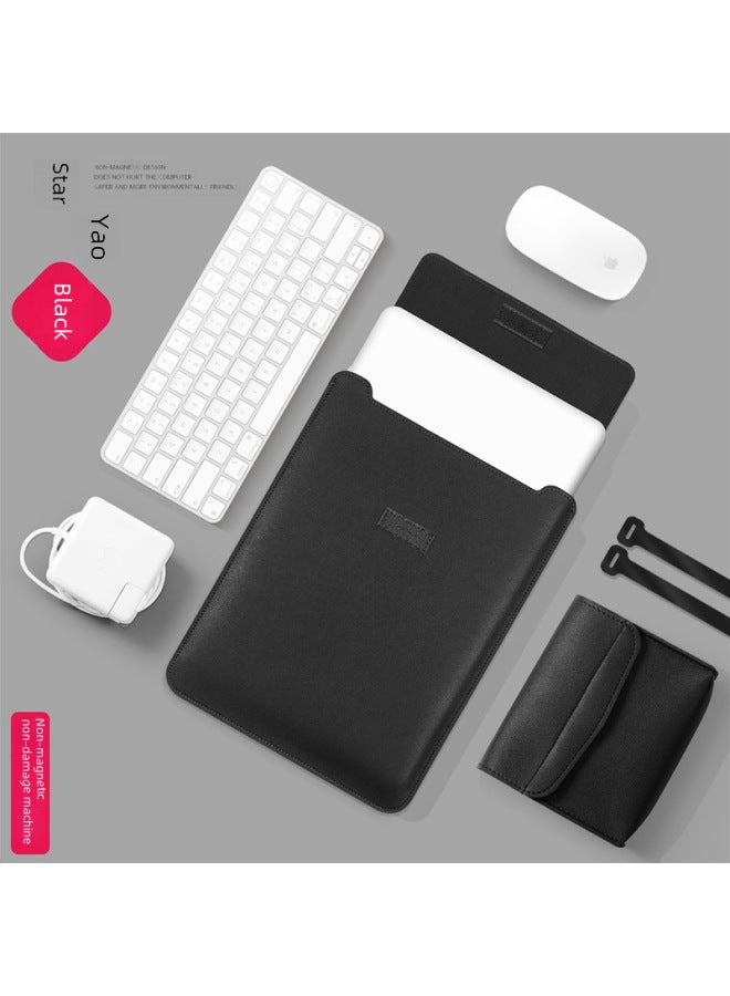 Direct Notebook Liner Bag 13/14 Universal Storage Bag Macbook15 Ultra-thin Scratch-resistant Computer Bag-Color:Black-Applicable Model:13 Inch - Image 2