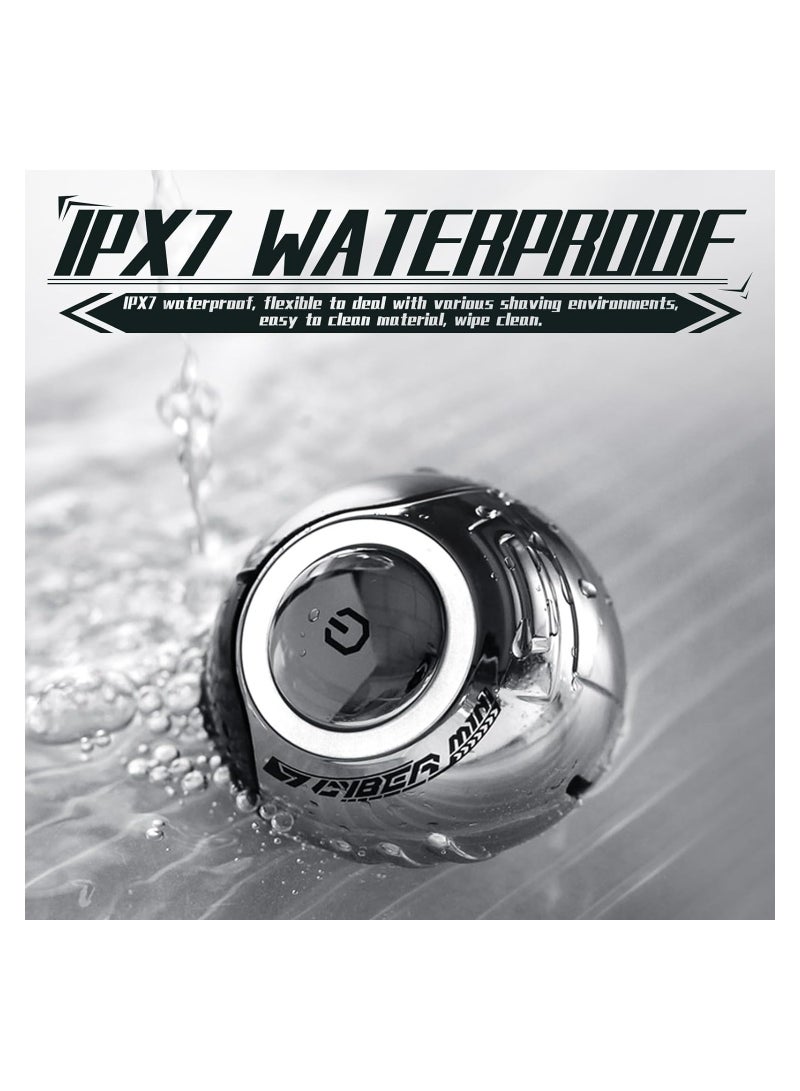 SYOSI Mini Shaver, Portable Space Ball Design, Waterproof Mini Shavers for Men, Ultra-Long Standby Time, Pocket Size Portable Shaver, Mini Electric Shaver, Type-C Rechargeable Men Razor, for Travel - Image 2