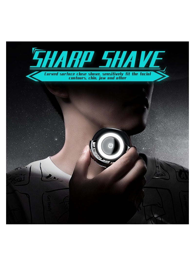 SYOSI Mini Shaver, Portable Space Ball Design, Waterproof Mini Shavers for Men, Ultra-Long Standby Time, Pocket Size Portable Shaver, Mini Electric Shaver, Type-C Rechargeable Men Razor, for Travel - Image 5