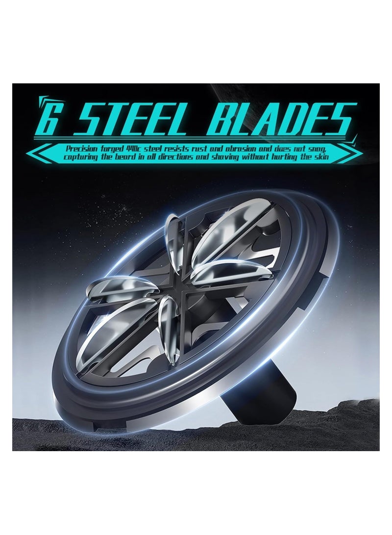 SYOSI Mini Shaver, Portable Space Ball Design, Waterproof Mini Shavers for Men, Ultra-Long Standby Time, Pocket Size Portable Shaver, Mini Electric Shaver, Type-C Rechargeable Men Razor, for Travel - Image 4