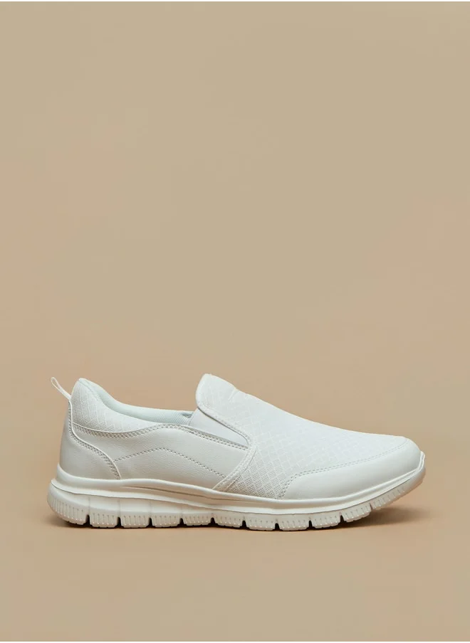 داش Mens Textured Slip-On Sports Shoes