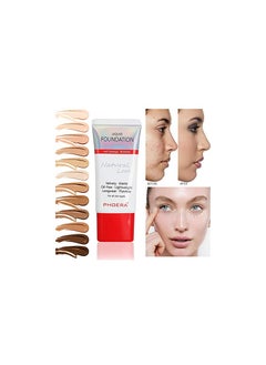 Phoera Liquid Foundation Natural Look 30ML 101 Porcelain  - Image 4