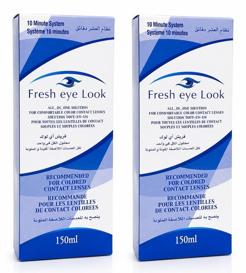 FresheyeLook 2 Pcs Fresh Eye Look Solution 2X150ml - Image 1