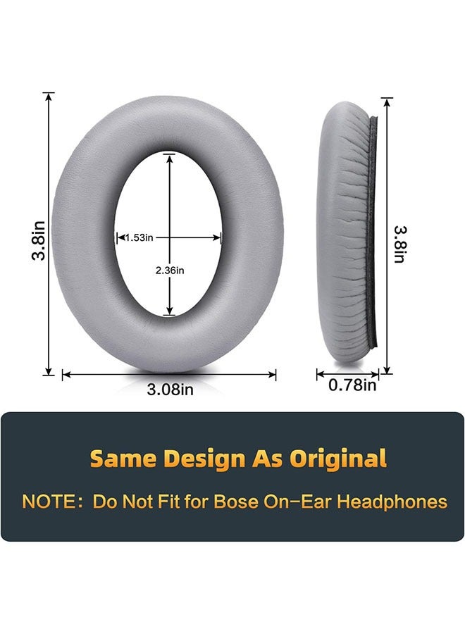 Replacement Ear Pads ​for Bose QC35  QC35ii Headphones, Softer Leather Ear Pads Ear Cover, Noise Isolation Foam - Image 2