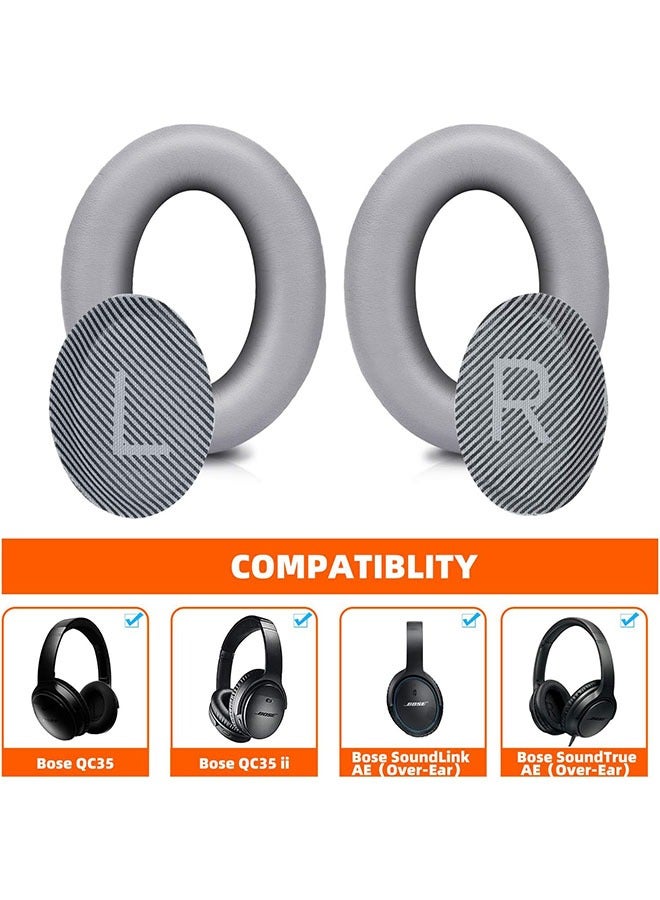 Replacement Ear Pads ​for Bose QC35  QC35ii Headphones, Softer Leather Ear Pads Ear Cover, Noise Isolation Foam - Image 3