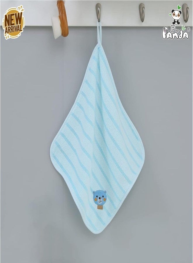 TENIYU Baby Washcloths Ultra Soft Cotton Face Hanky & Towels with Cute Animal Embroidery, Gentle for Newborns & Toddlers,30x30 cm (Multicolor)(Pack of 6) (Baby Napkin 7731) - Image 5