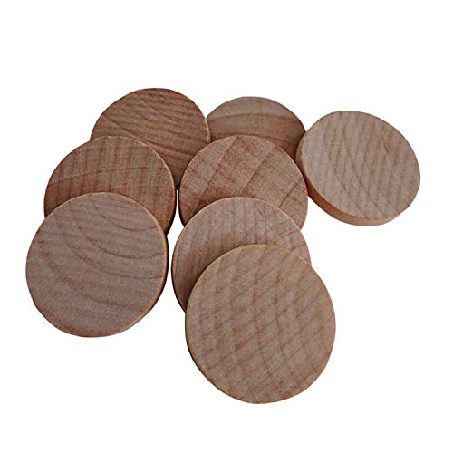 Axe Sickle 1 Inch Natural Wood Slices Unfinished Round Wood Coins for DIY Arts & Crafts Projects, 120 per Pack. - Image 2