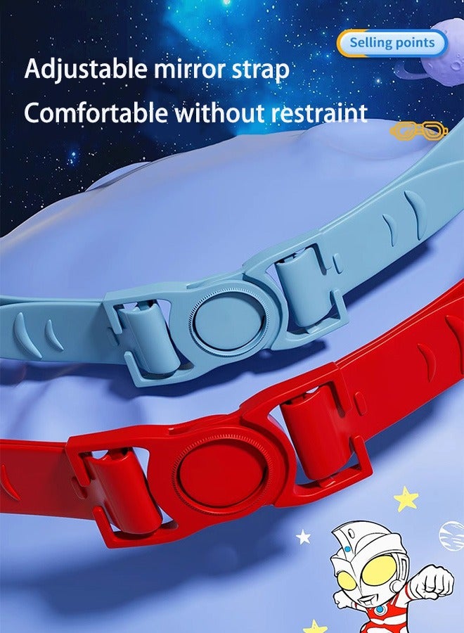 Kids Swimming Goggles, Kids Cartoon Swim Goggles Junior Children Girls Boys Age 3-12, Anti-Fog, Waterproof, UV Protection Lenses, Crystal Clear Wide Vision（Red Blue） - Image 5
