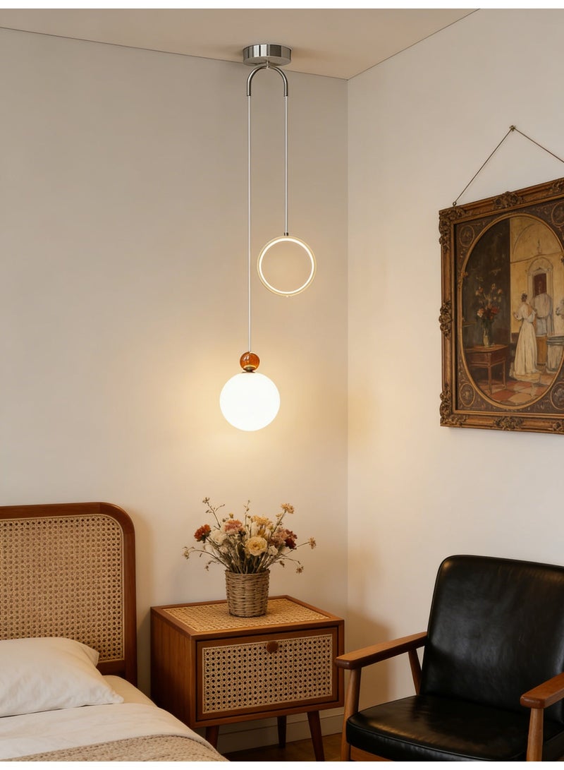 Three-color dimmable small pendant light for the bedroom, bedside, or home office - Image 5