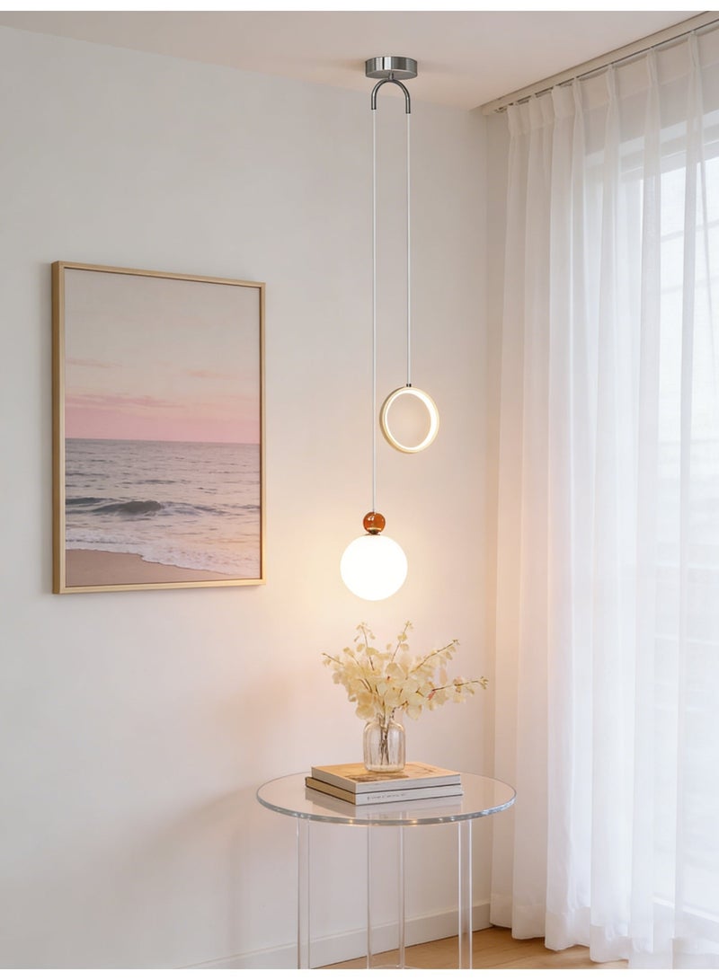 Three-color dimmable small pendant light for the bedroom, bedside, or home office - Image 4