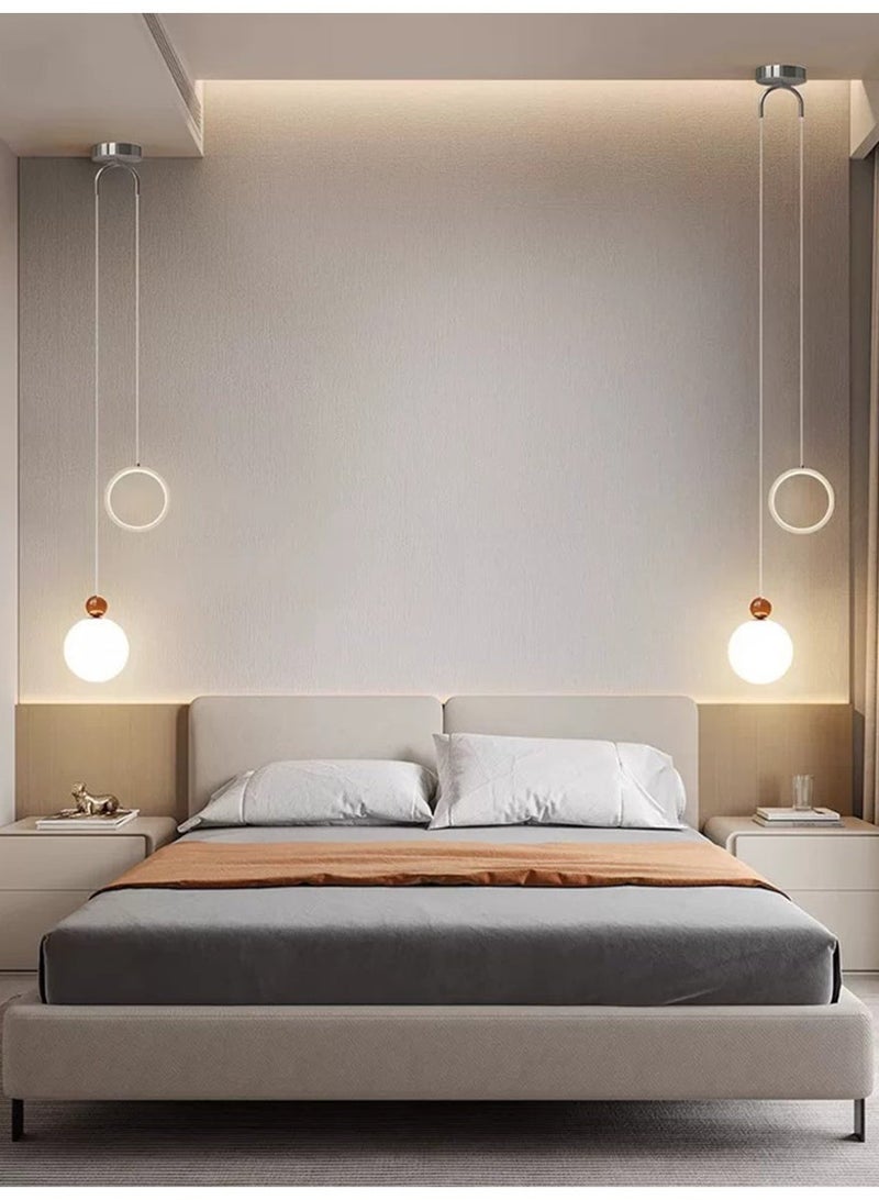 Three-color dimmable small pendant light for the bedroom, bedside, or home office - Image 3