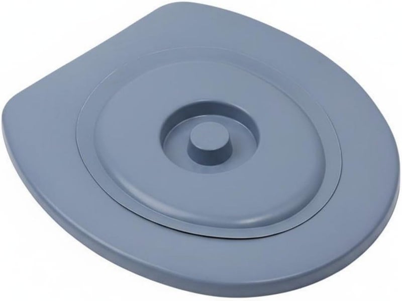 Toilet Seat Pressure Resistant Portable Commode Seat Sturdy Portable Toilet Cover for Construction Workers, Campers, L, With Lid - Image 1