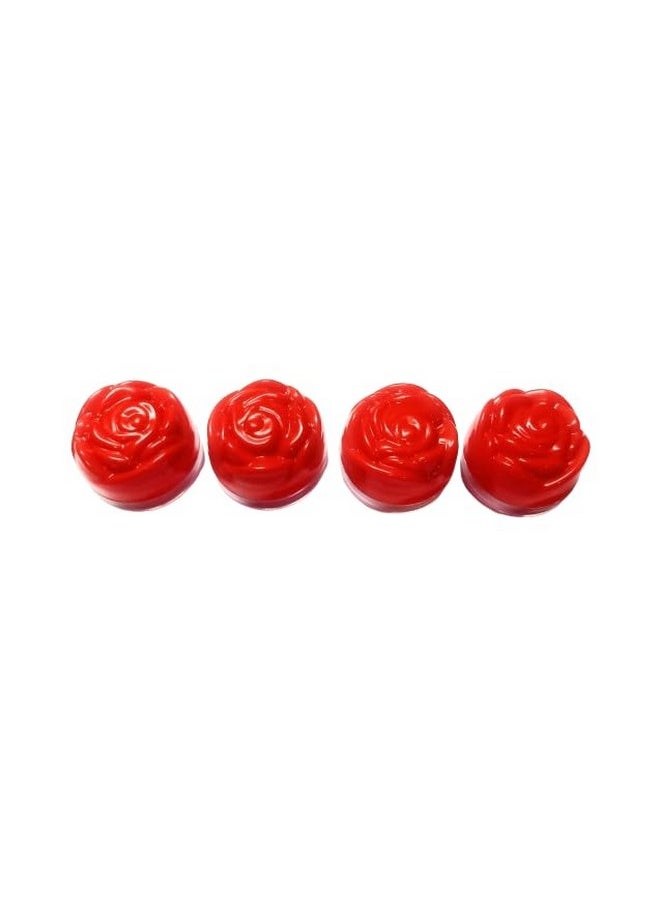 Generic Shree MAHA Mini Cream Jar, 10ml Cosmetic Flowered Shape Screw Jar - Refillable Leak-Proof Travel Dispenser for Makeup, Face, Body, Hand Cream - Pack of 12 PCS, Red  - Image 5