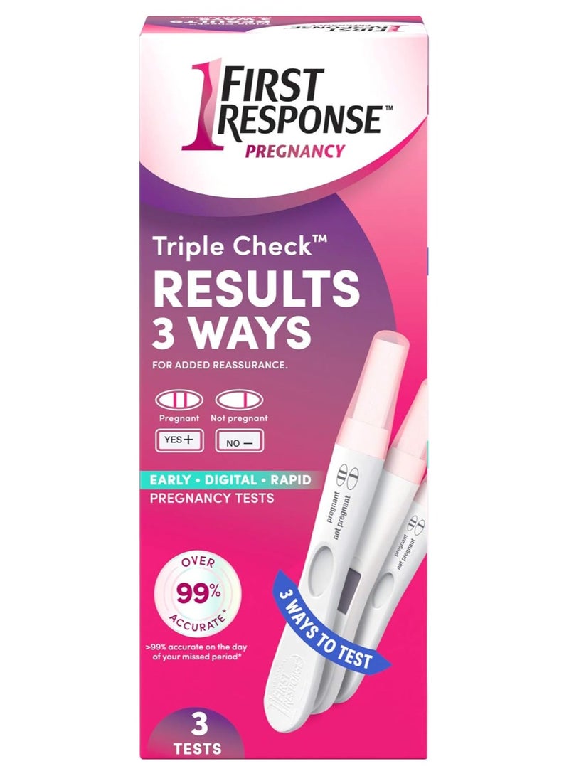 FIRST RESPONSE First Response Triple Check Pregnancy Test 3 ct 