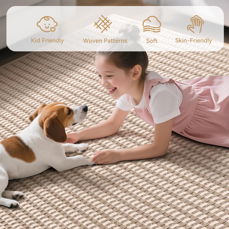 YDKGL 2x6 ft Boho Kitchen Runner Rugs Mat Non Slip Woven Runners for Hallways Washable, Soft Long Entryway Laundry Hall Floor Runner Carpet for Indoor Backdoor Bedroom Kitchen Living Room, Brown - Image 4