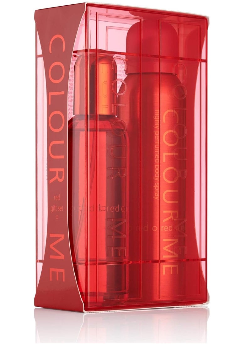 COLOUR ME 2-Piece Colour Me Red Eau De Perfume And Spray Gift Set 250ml  - Image 1