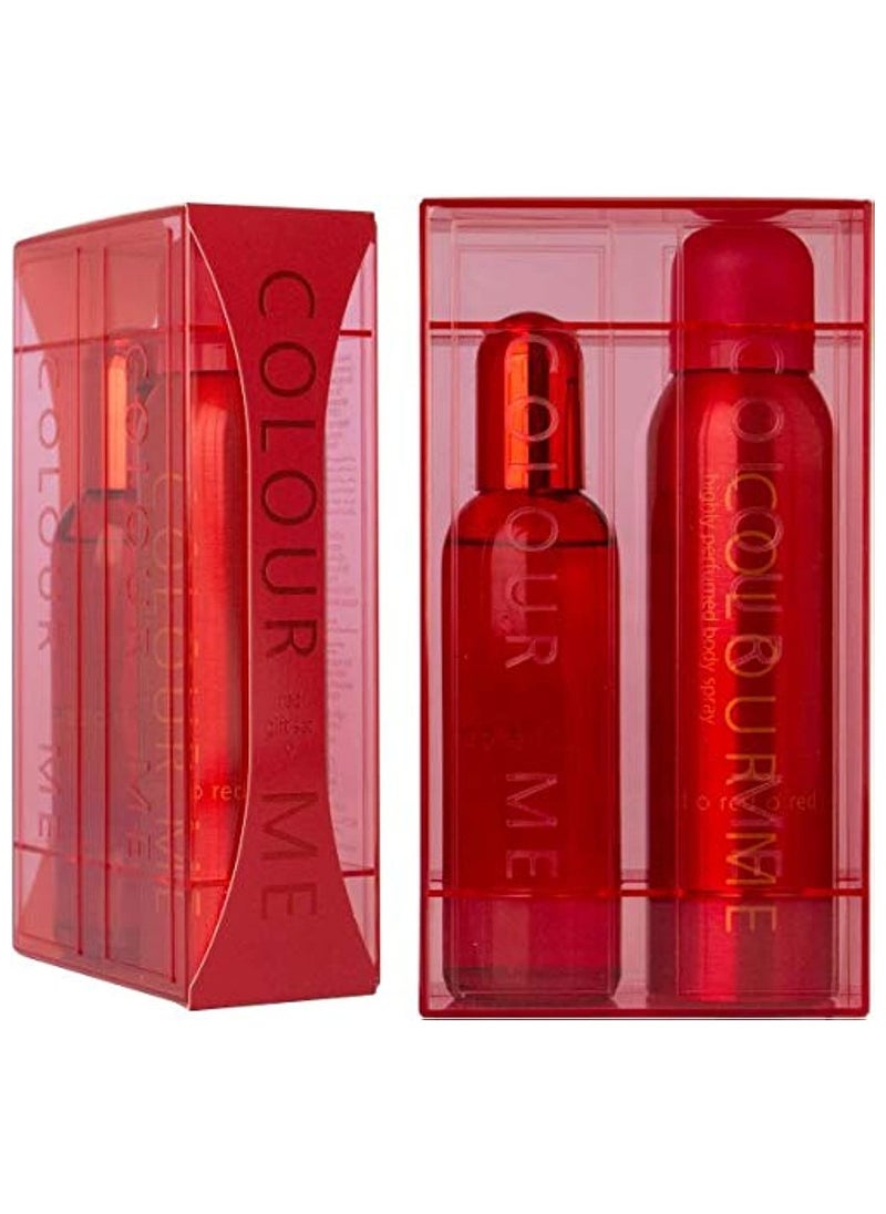 COLOUR ME 2-Piece Colour Me Red Eau De Perfume And Spray Gift Set 250ml  - Image 2