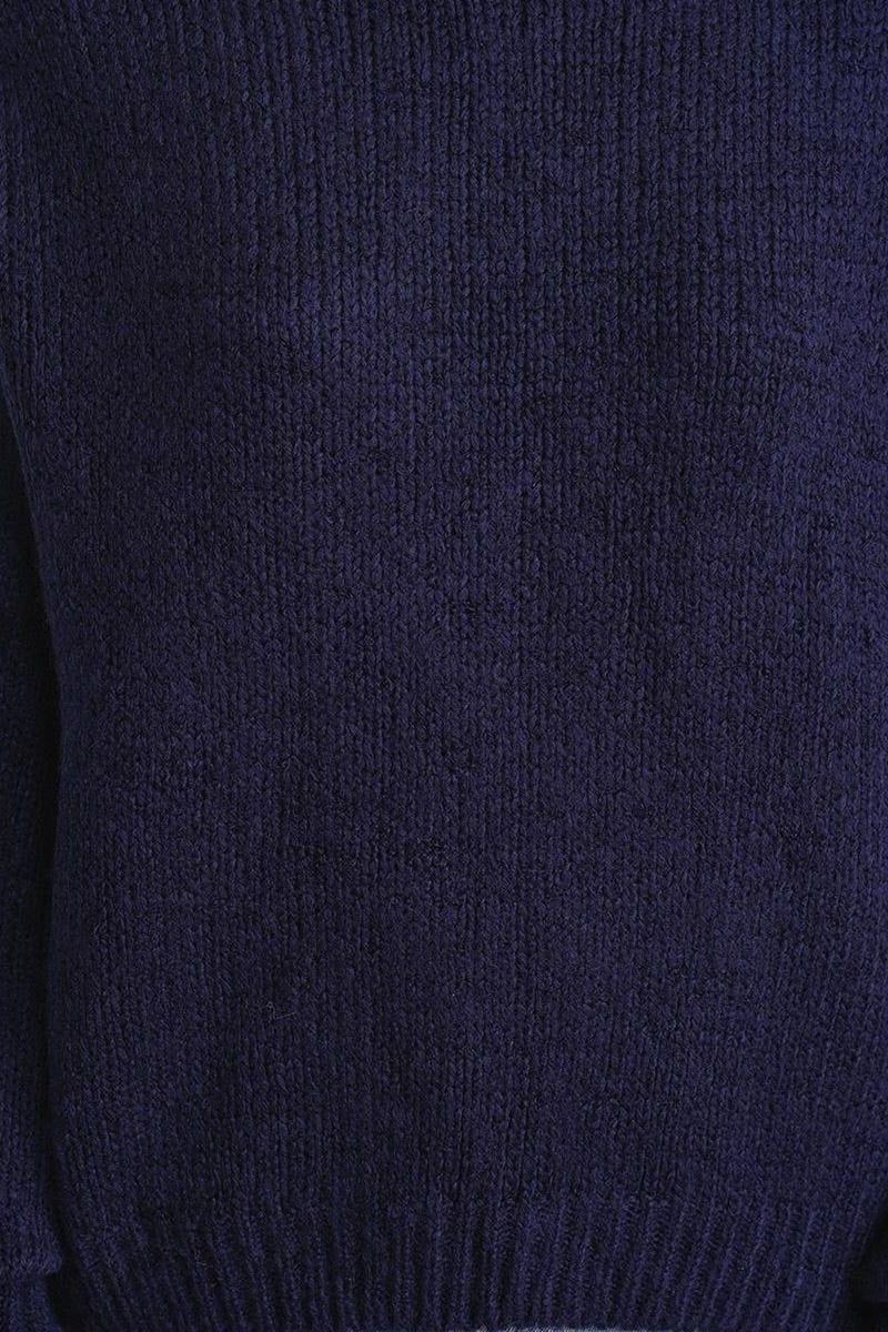 Mixray Relaxed Fit Crew Neck Thick Knit Sweater - Image 5