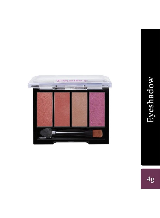 DAZLLER Eyeshadow 4In1 Palette 4G D4Es10Ultima Ultra Lightweight Velvety Even Blending Rich Pigments Vibrant Hues No Caking Zero Patchiness Vegan & Crueltyfree - Image 3