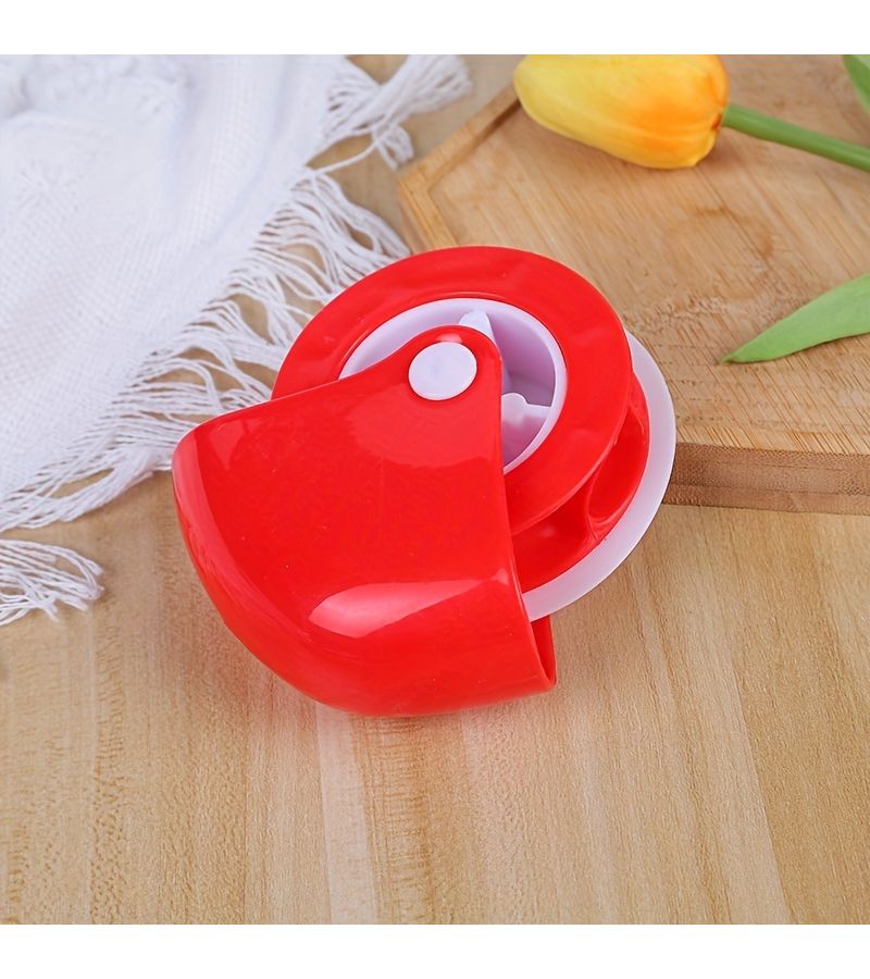 1pc Red Pizza Pie Curler For Decorating And Baking Pizza Pastry Crusts - Image 2