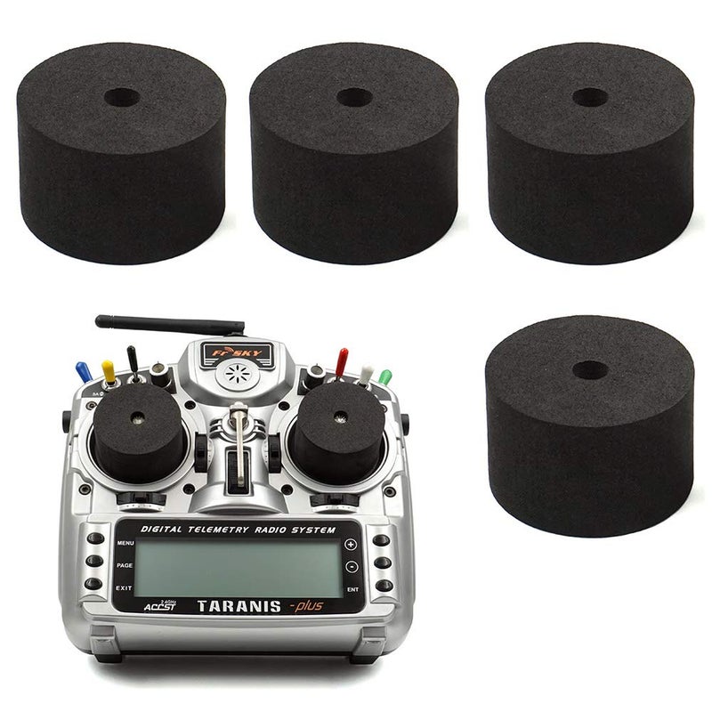 elechawk 4PCS RC Transmitter Stick Protector Protective Cover for Frsky X9D X7 Jumper T16 Flysky TH9X Spektrum