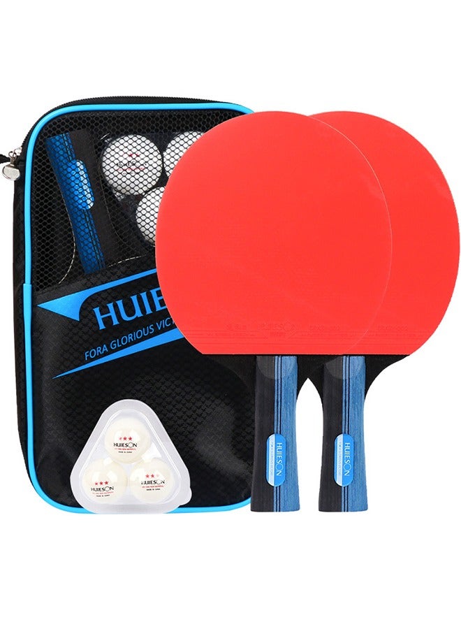 UETEEY Ping Pong Paddles Set, High-Performance Table Tennis Sets with 2 Premium Table Tennis Rackets, 3 Game Ping Pong Balls & Portable Compact Storage Bag - Image 1