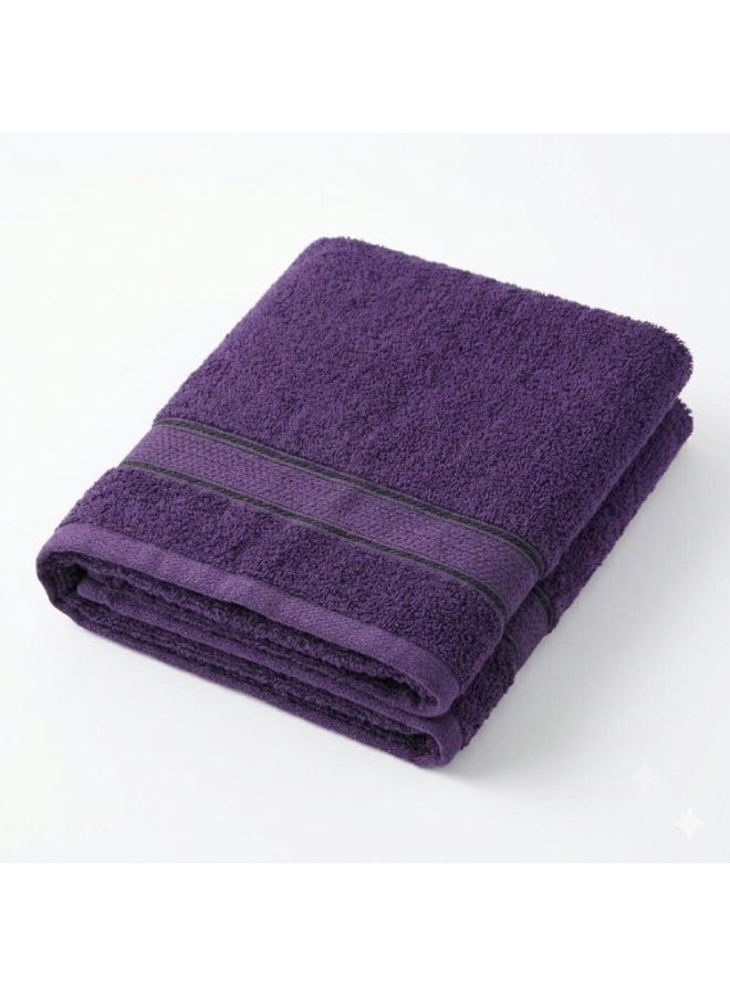 MOVEX 100% Cotton Text - Premium Color - 70 * 140cm - 500 Grams - Soft and Absorbent - Made in Egypt (Dark Mauve) - Image 1