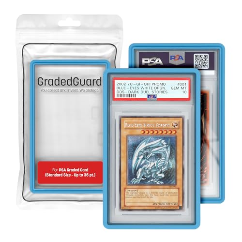 GradedGuard Graded Card Guard Case for Standard PSA Slab Case | Multiple Colors | Soft Touch Matte Finish | Stackable | Made to Fit PSA | Solid TPU and PC Design. (Black) - Image 1